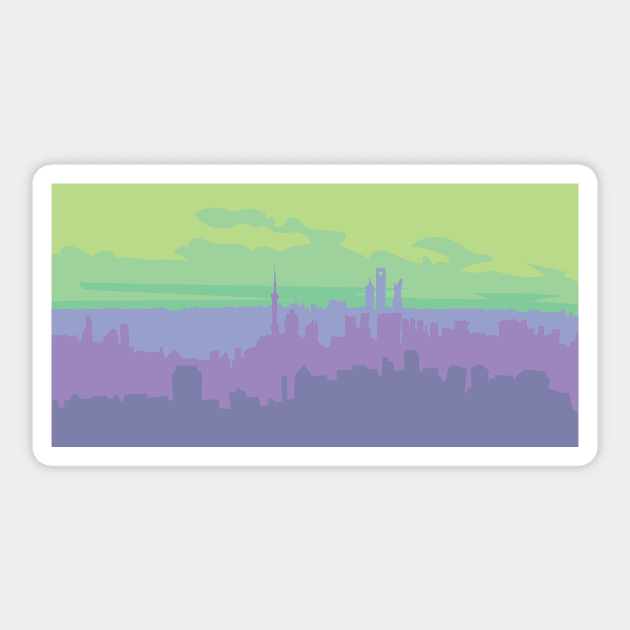 Alphacities: Shanghai Sticker by rikarts